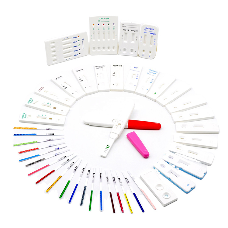 اعليٰ درستي طبي تشخيصي اينٽيجن ۽ غير جانبدار اينٽي باڊي مليريا Igg Igm Hiv Hcg Flus Pcr A+b Swab Rapid Test Kit