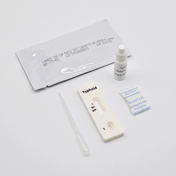 طبي استعمال پروفيشنل ٽائيفائڊ Igg Igm Rapid Test