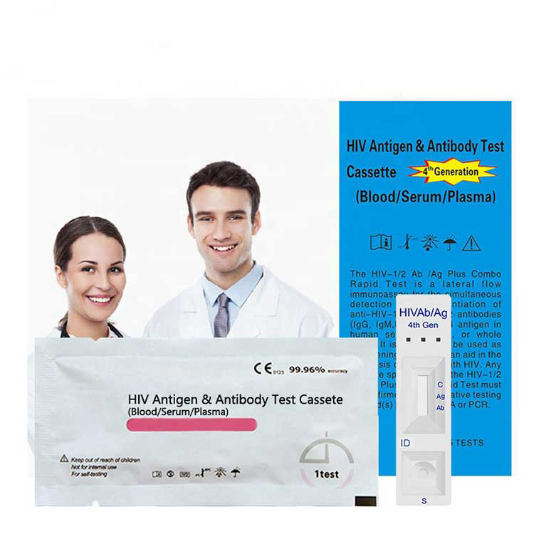 نئين 4th جنريشن ايڇ آئي وي ٽيسٽ کٽ 1/2 Ag Ab Rapid Test Cassette